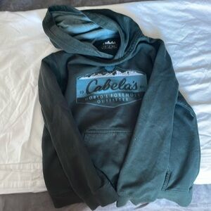 Green Cabela kids hoodie